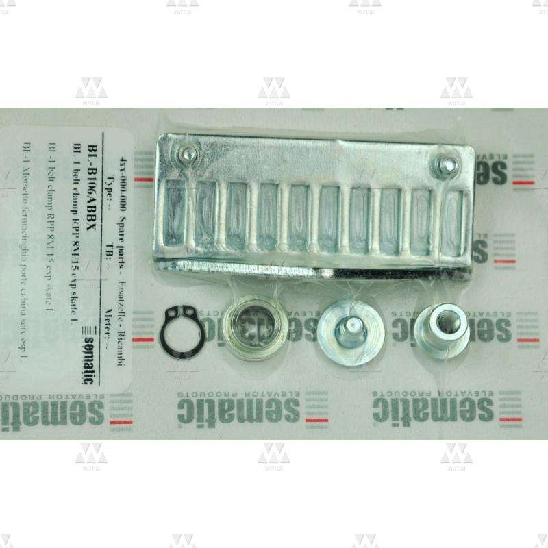 BL-B106ABBX | 1 X ABRAZADERA DE CORREA RPP 8M/15MM PARA PUERTA DE CABINA (PARA PATÍN DE EXPANSIÓN)