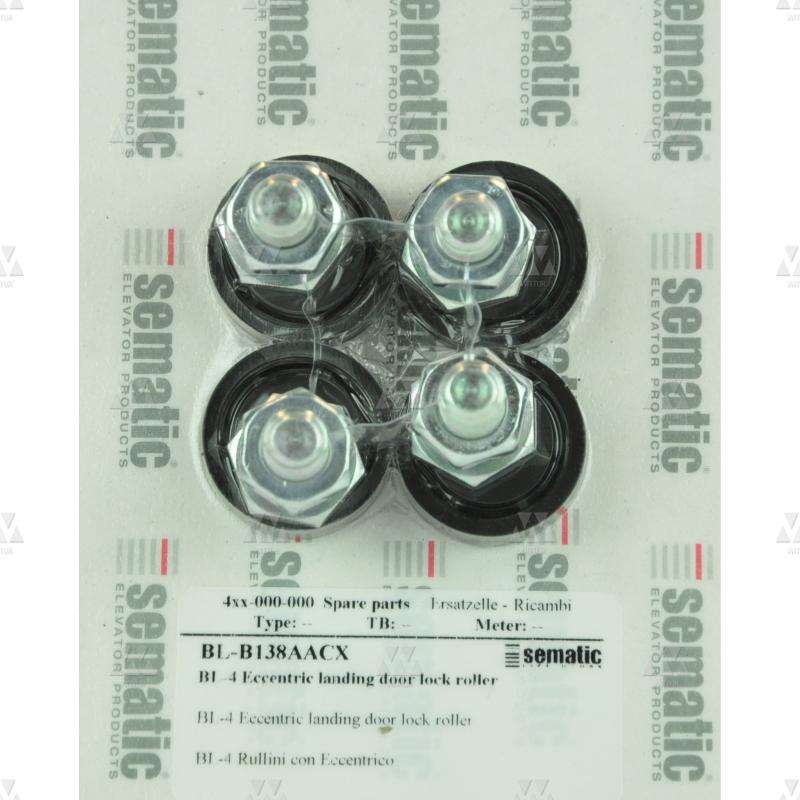 BL-B138AACX | 4 X RODILLO EXCÉNTRICO PARA CERRADURA DE PUERTA DE RELLANO D.30MM (EXTERIOR)