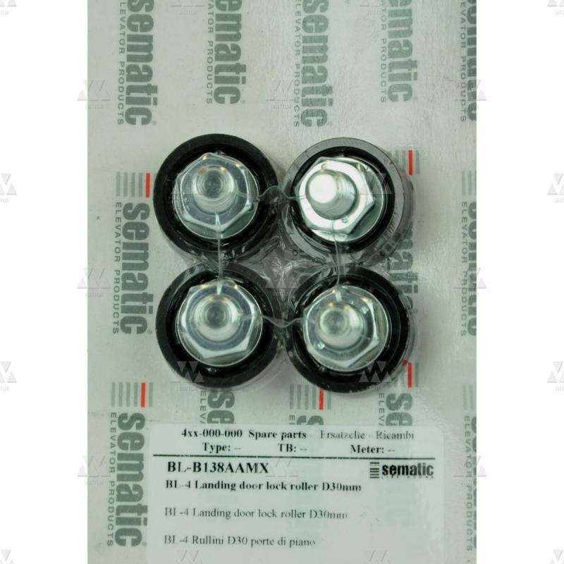 BL-B138AAMX | 4 X RUEDAS DE CERRADURA PUERTA DE PISO C-MOD D.30MM