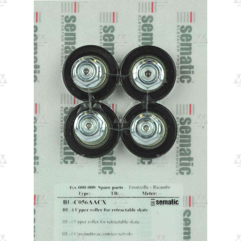 BL-C056AACX | 4 X RODILLO SUPERIOR PARA PATÍN RETRÁCTIL DE ALUMINIO (CON EXCÉNTRICA), D.30MM (EXTERIOR)