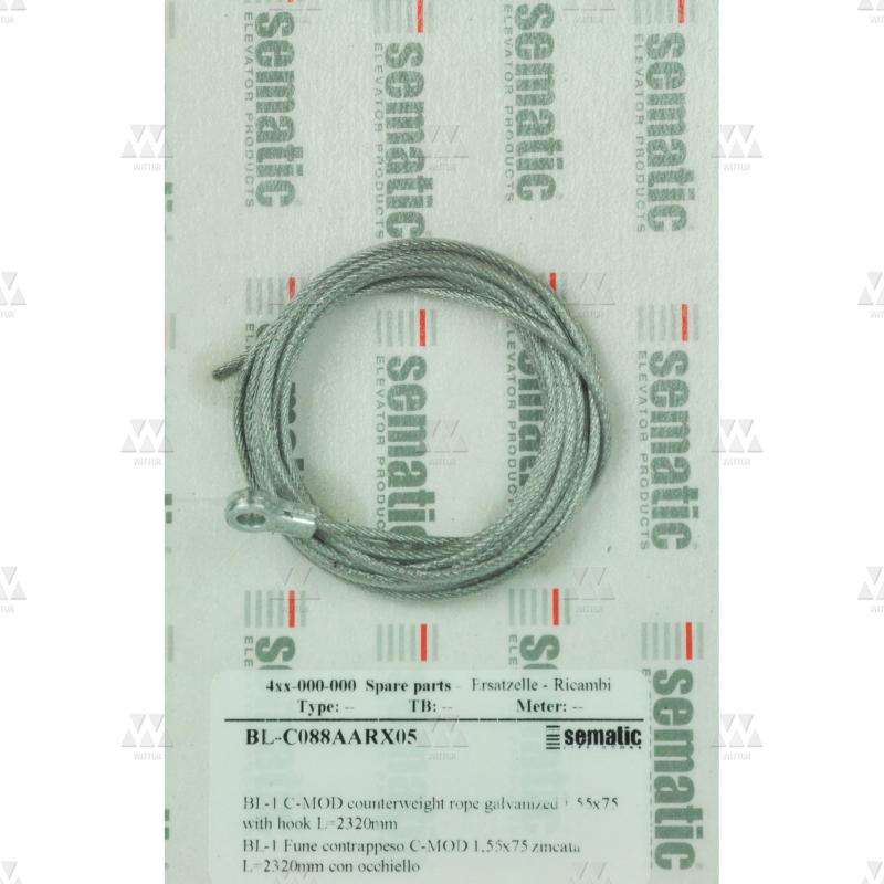 BL-C088AARX05 | 1 X CABLE DE CONTRAPESO (LARGO: 2320 MM)
