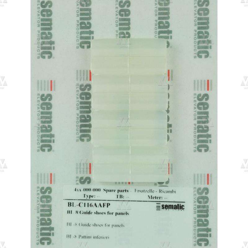 BL-C116AAFP | 8 X PATINES PARA PANELES (PARA UMBRAL CON RANURA DE 10MM)