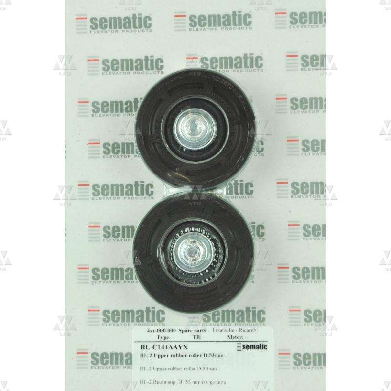 BL-C144AAYX | 2 X RUEDA D.54MM (EXTERNO 60MM) RECUBIERTO DE GOMA