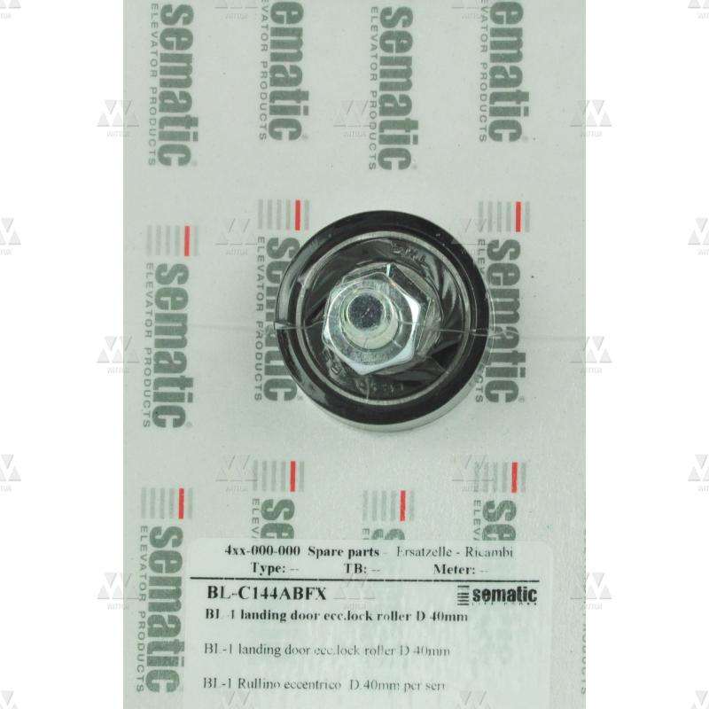 BL-C144ABFX | 1 X RUEDA DE CERRADURA PUERTA DE PISO EXCENTRICO D.40MM (EXTERNO) CON RODAMIENTO DE BOLAS