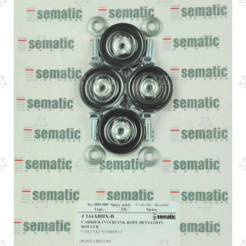 BL-C144ABHX | 4 X RUEDAS DE UNA SOLA RANURA PARA CABLE DE ENLACE. DIÁMETRO 32MM