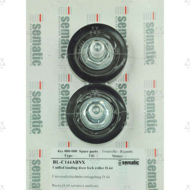 BL-C144ABNX | 2 X RUEDA CERRADURA PUERTA PISO UNIFICADO D.44MM