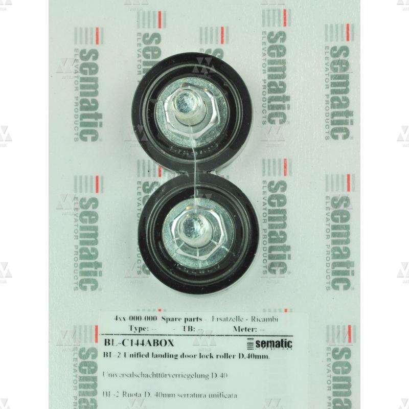 BL-C144ABOX | 2 X RUEDA DE CERRADURA PUERTA DE PISO UNIFICADO D.40MM