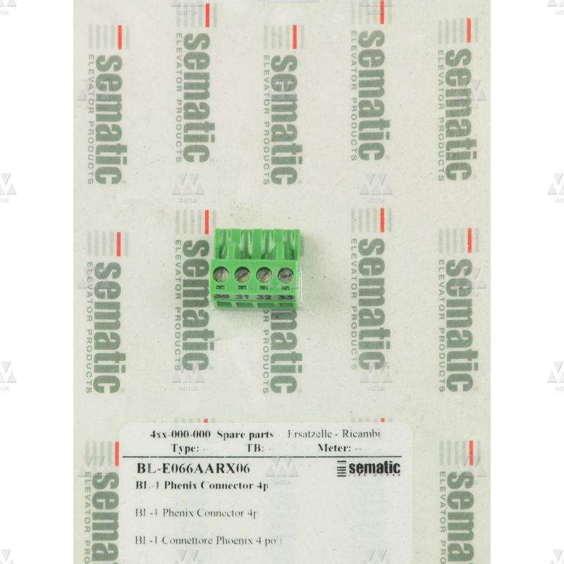 BL-E066AARX06 | 1 X 4P. CONECTOR PHOENIX MSTB 2,5/4-ST-5,08